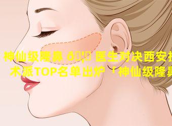 神仙级隆鼻 🦉 医生对决西安技术派TOP名单出炉「神仙级隆鼻医生对决西安技术派top名单出炉」